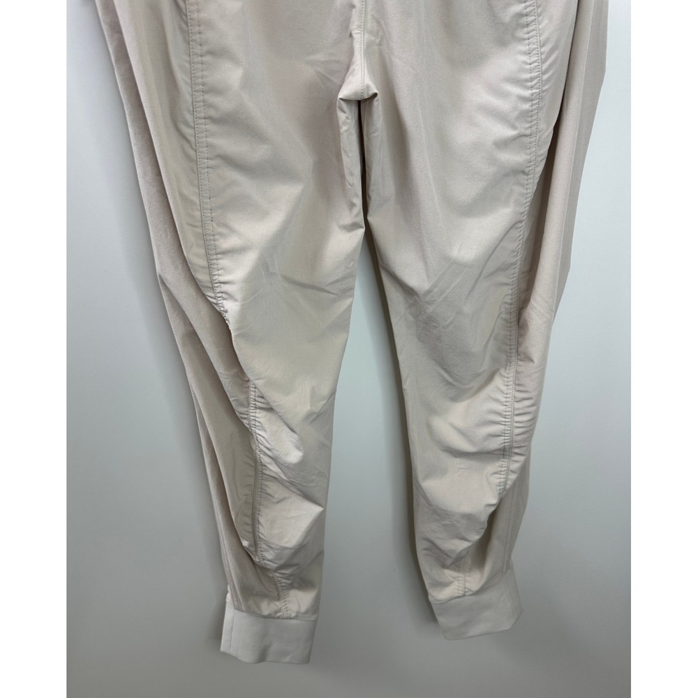 NWT Athleta Attitude II Pants Ruched Mid Rise Jogger Womens Size 4 / P Beige Tan - Picture 9 of 13